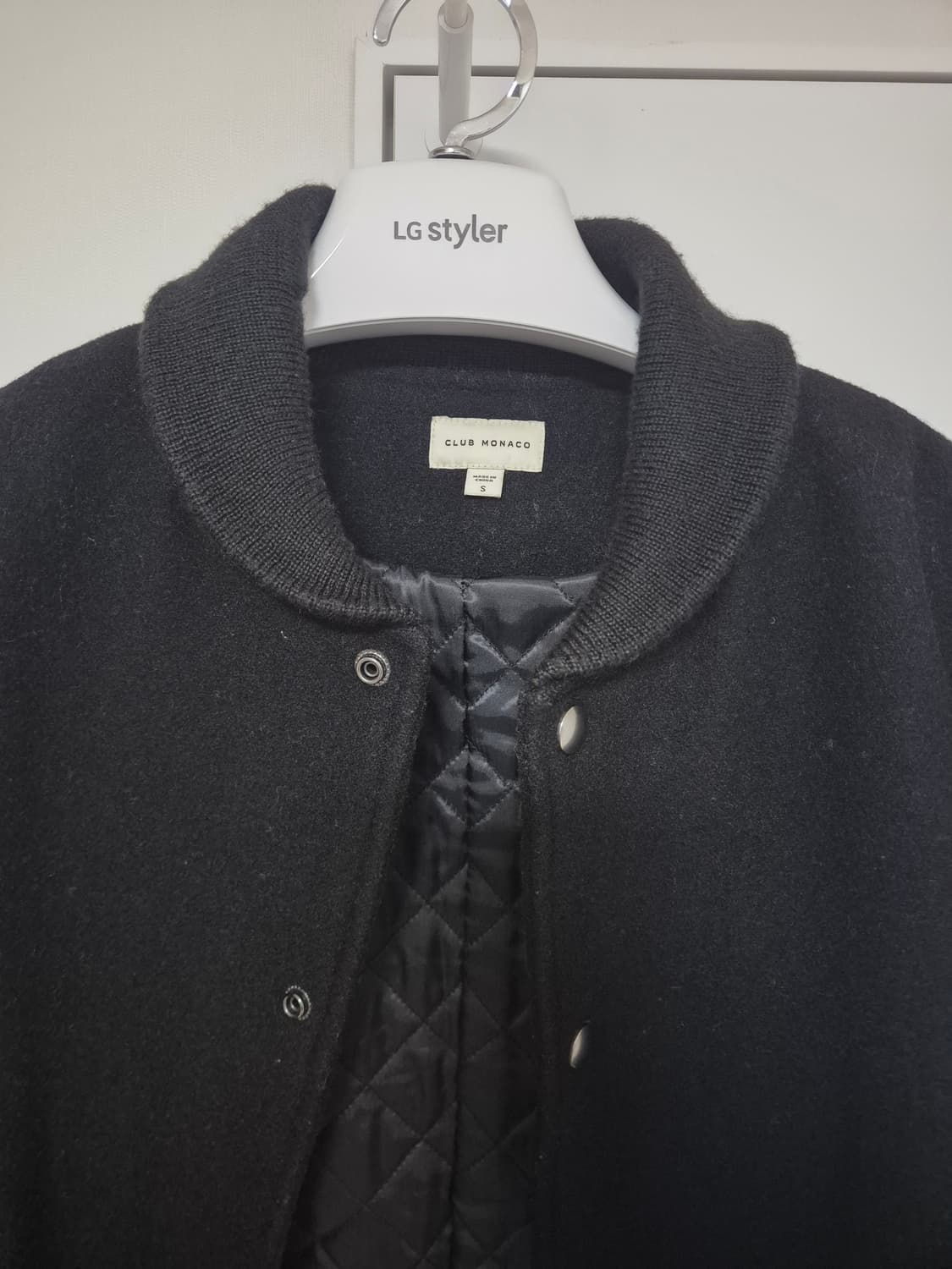 클럽모나코 남성 블랙 코트 S(95~100) 상품이미지2