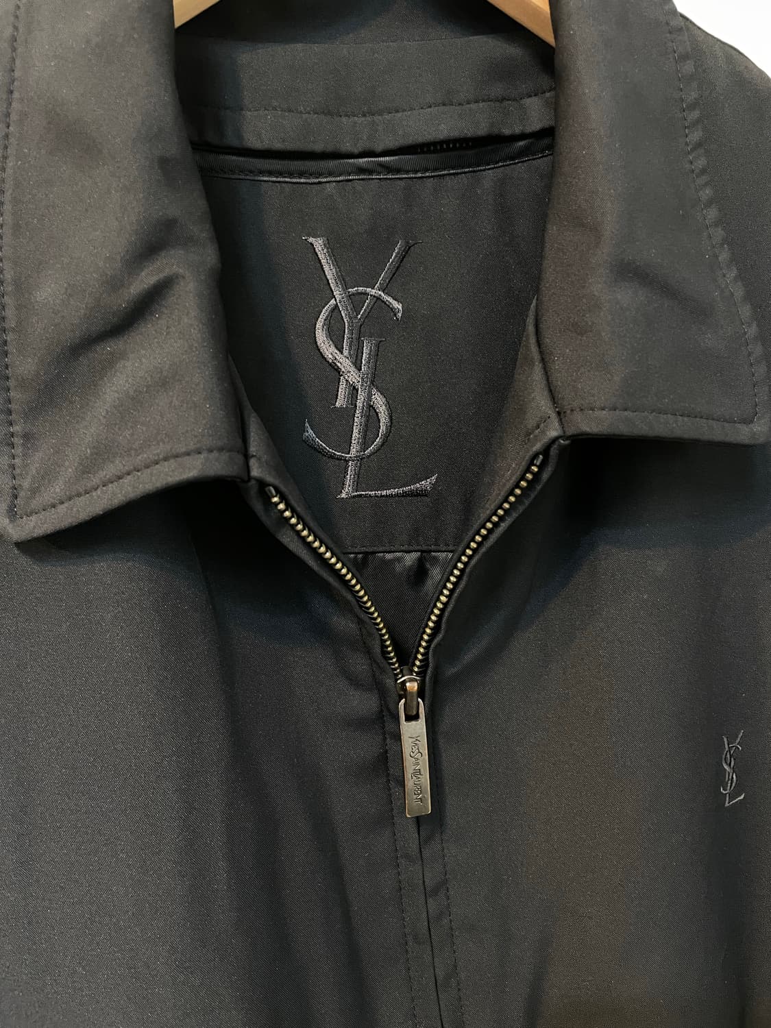 100)90's 입생로랑 블랙 스윙탑 자켓 상품이미지4