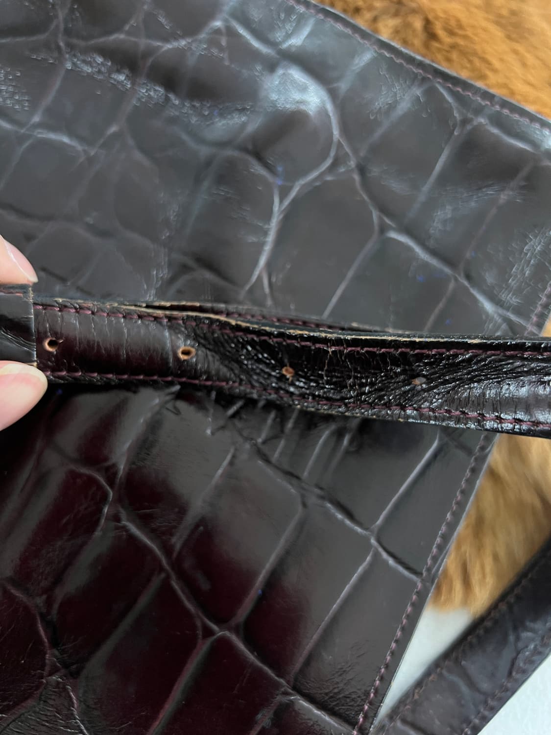 90s 장폴고티에 엘리게이터 2 way bag 상품이미지8