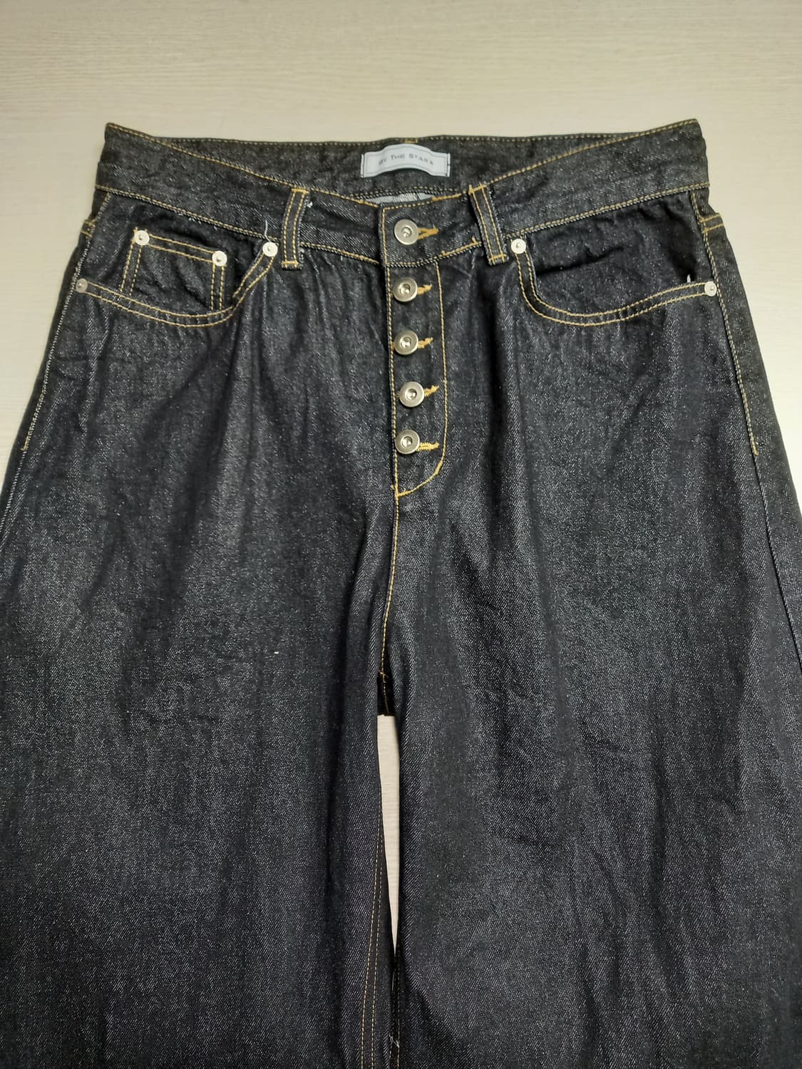 32 BY THE STAR Kor 생지 벌룬데님 블랙 32-383 상품이미지3