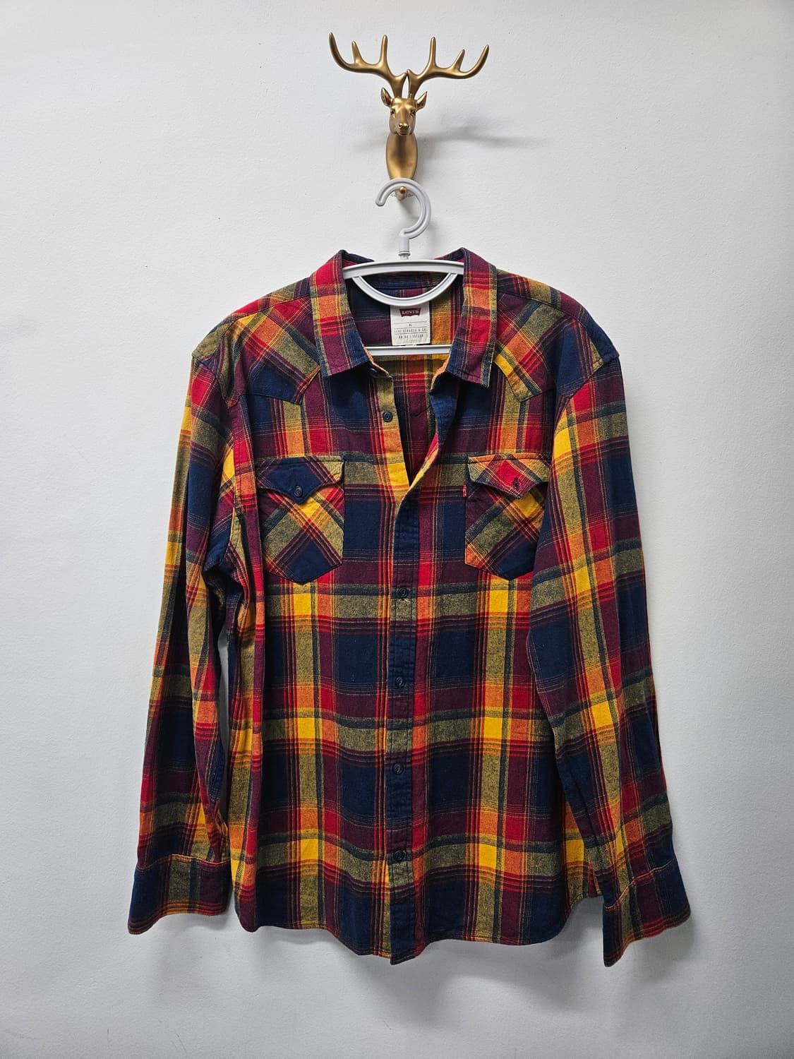 리바이스 빈티지 웨스턴 체크 셔츠 상품이미지1