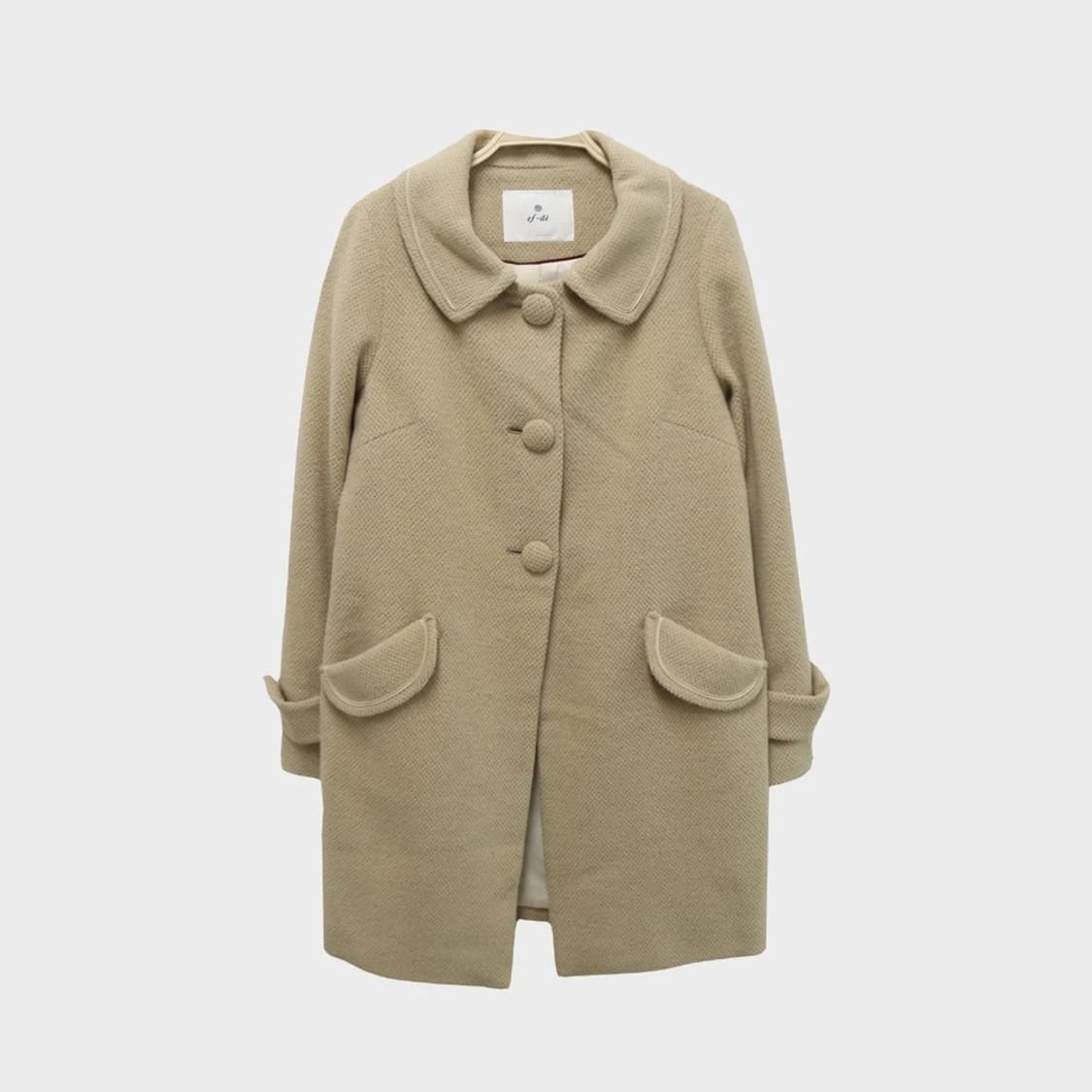 EF-DE 오네갸루 베이지 울 앙고라 혼방 코트 60147 상품이미지1