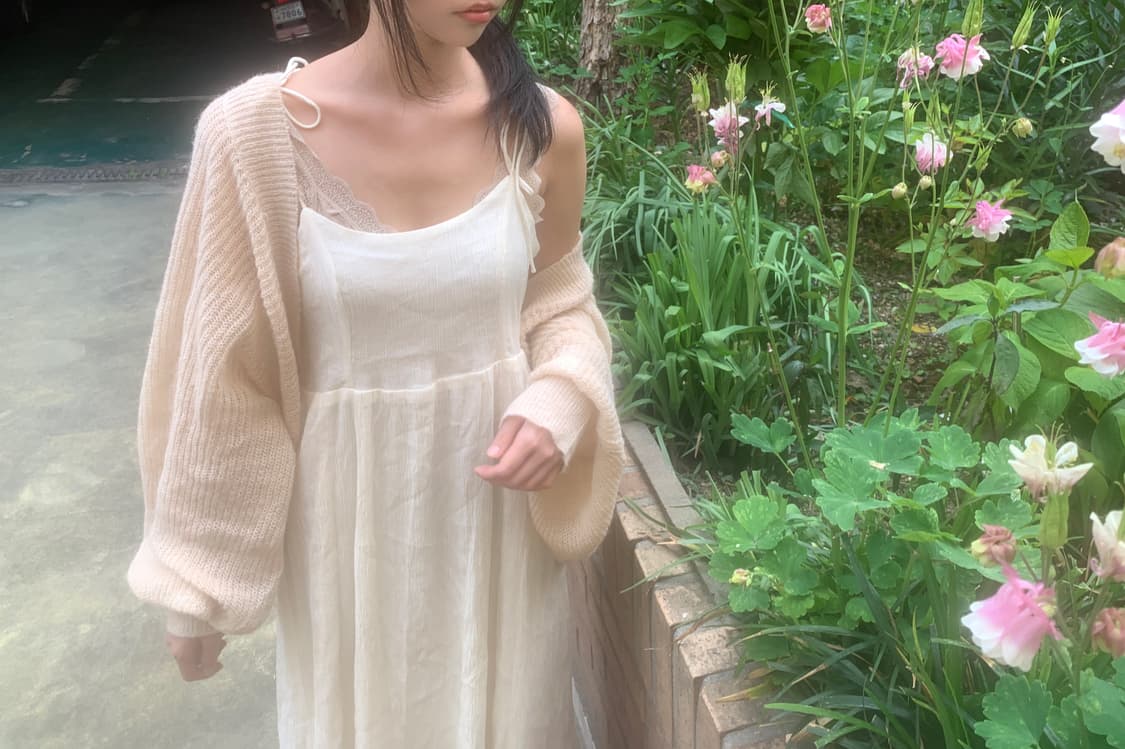 Bolero loose knit cardigan(pink) 상품이미지9