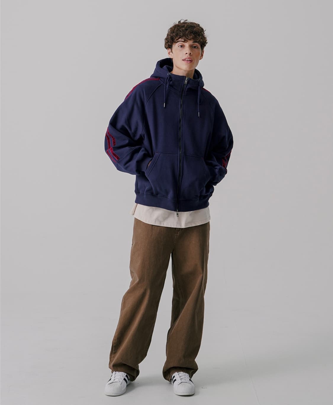 네이비 후드집업 상품이미지3