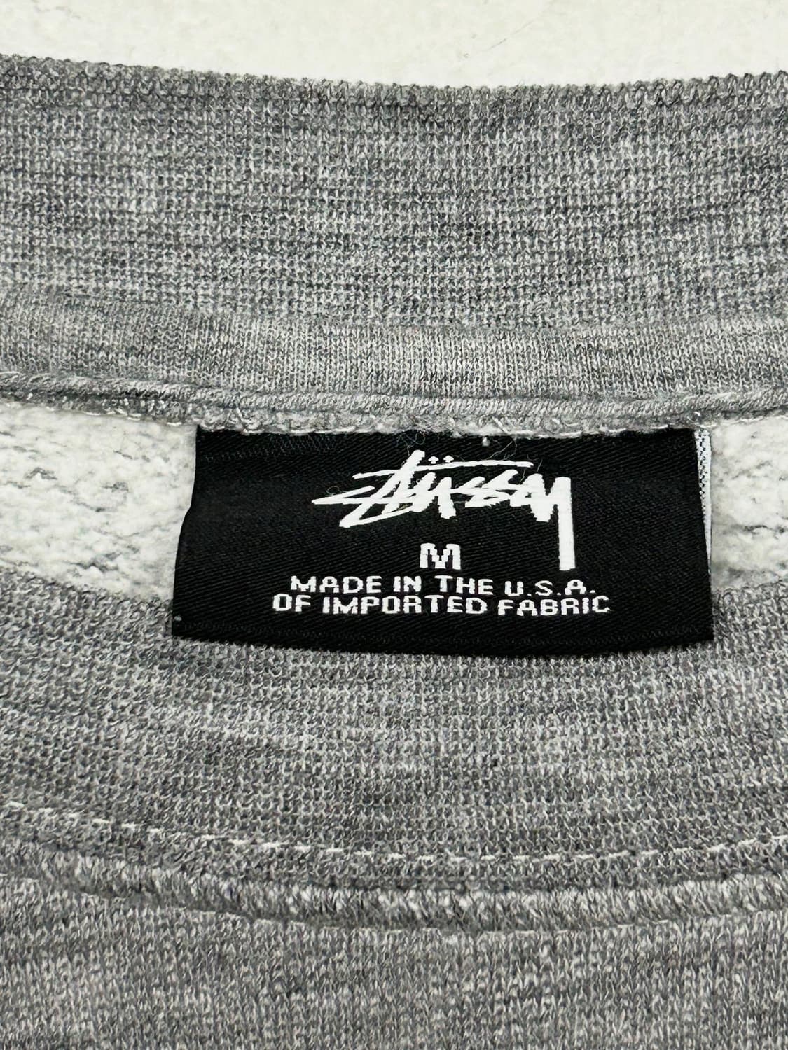 스투시 Stussy 그레이 맨투맨 티셔츠(made in usa) 상품이미지5