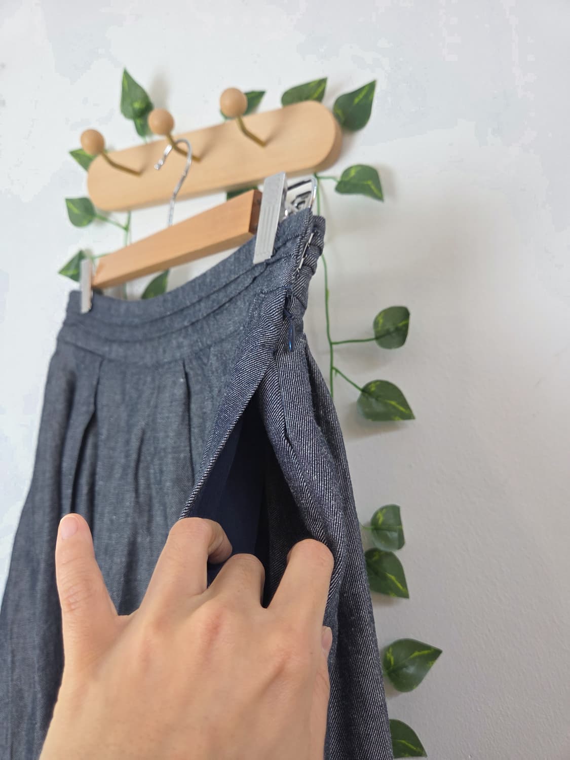 린넨 데일리 롱스커트 상품이미지4