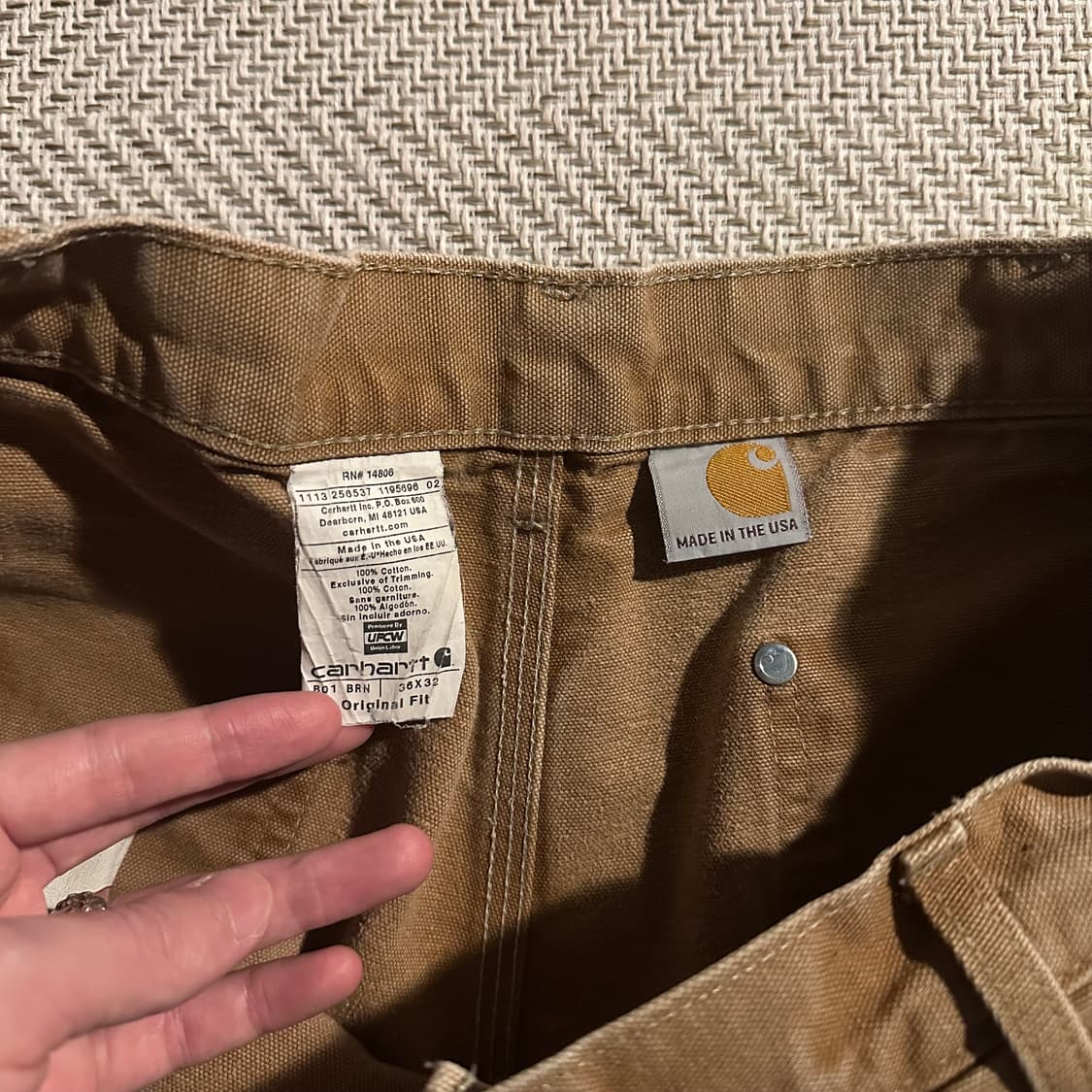 빈티지 칼하트 더블니 B01 USA 상품이미지4