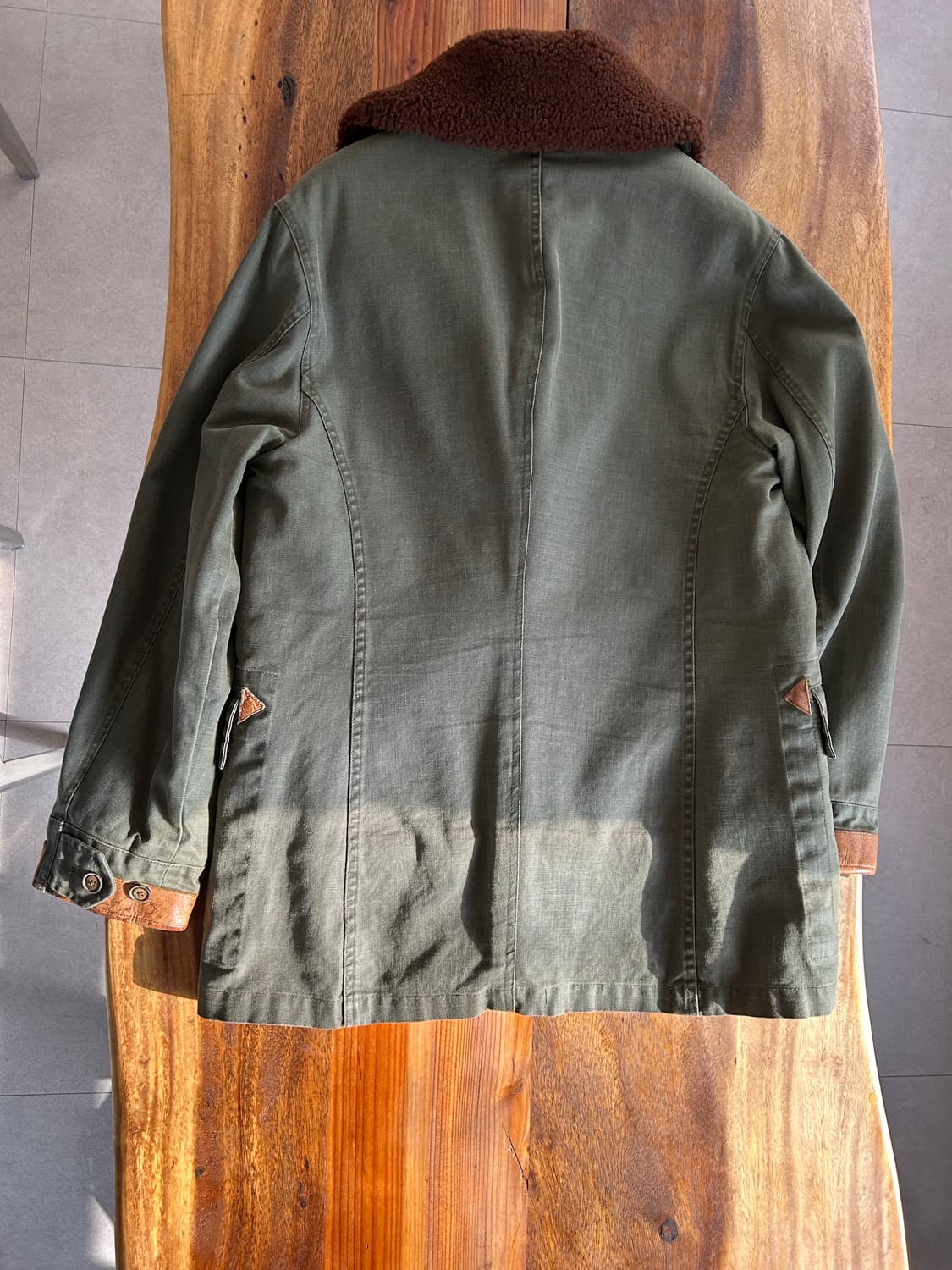 RRL 더블알엘 빈티지 밀리터리 더블 블레스티드 코트(양털) 상품이미지3