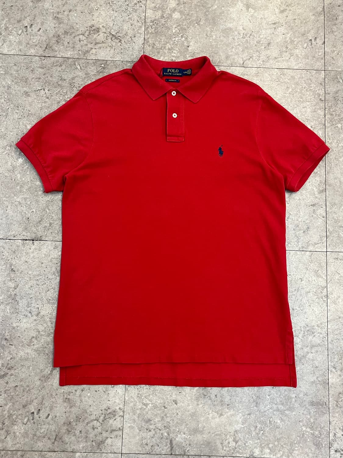 폴로 랄프로렌 반팔 카라티 레드 L #csz4047 상품이미지4