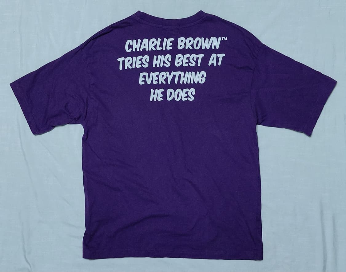 (S) Peanuts 찰리 브라운 그래픽 반팔 티셔츠 - 정식 라이선스 상품이미지7