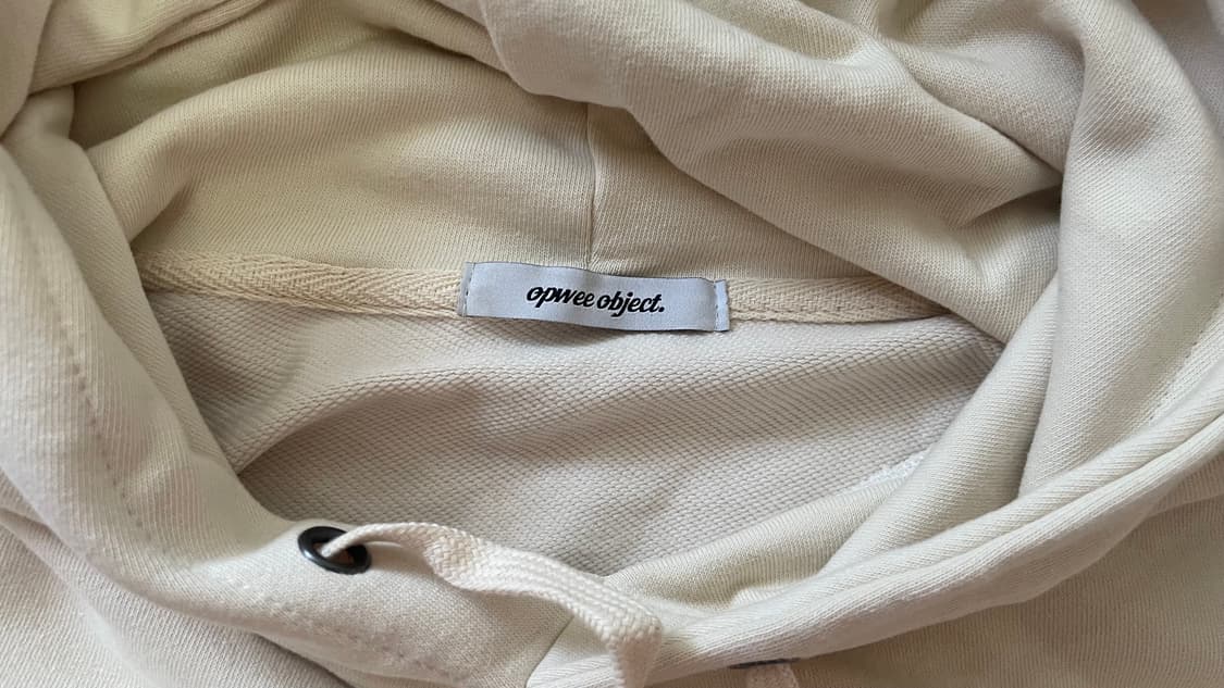 Opwee object 아이보리 후드티 상품이미지4