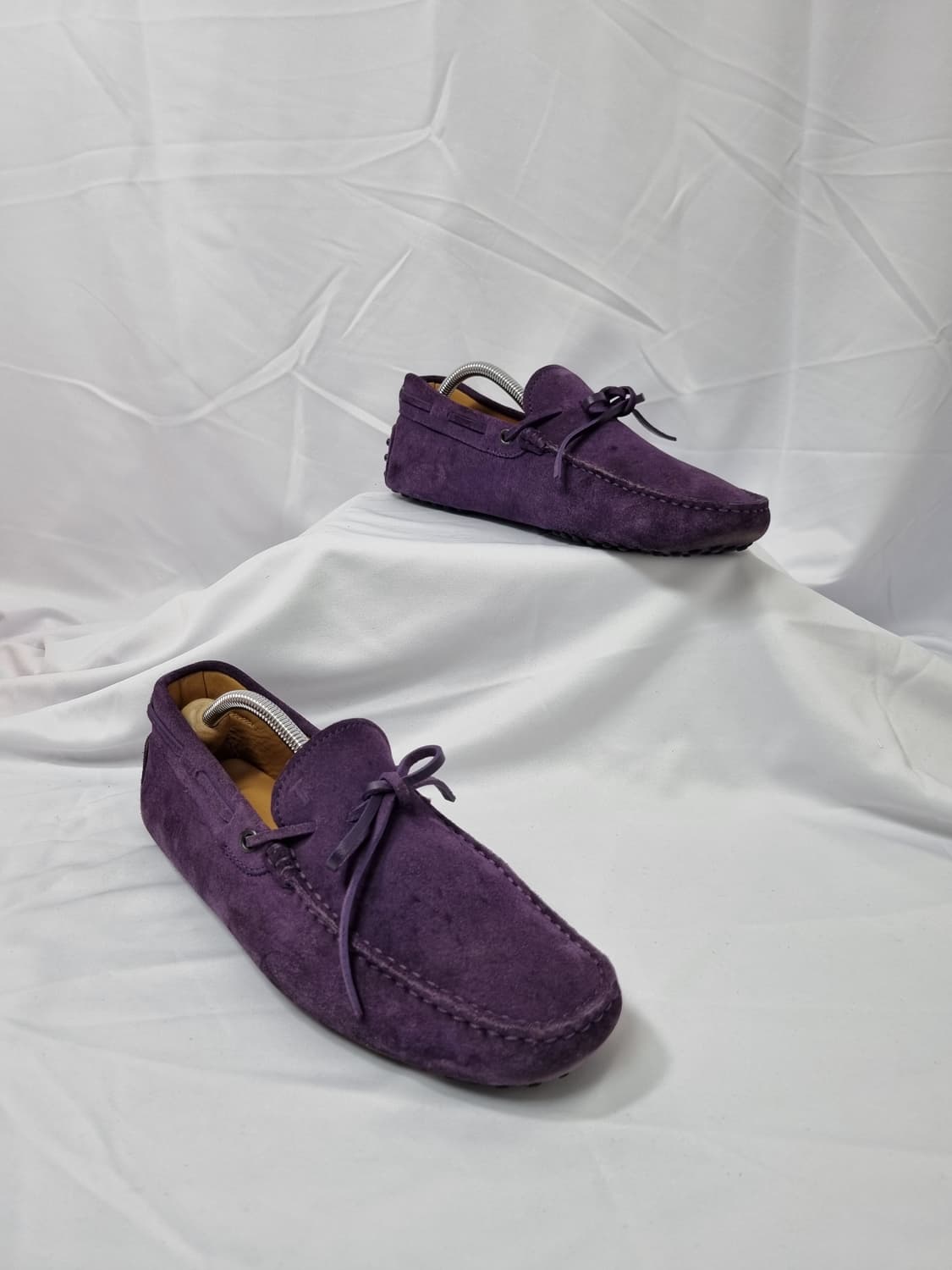 6.5 255 토즈 Tods 스웨이드 고미노 드라이빙 슈즈 퍼플 상품이미지5
