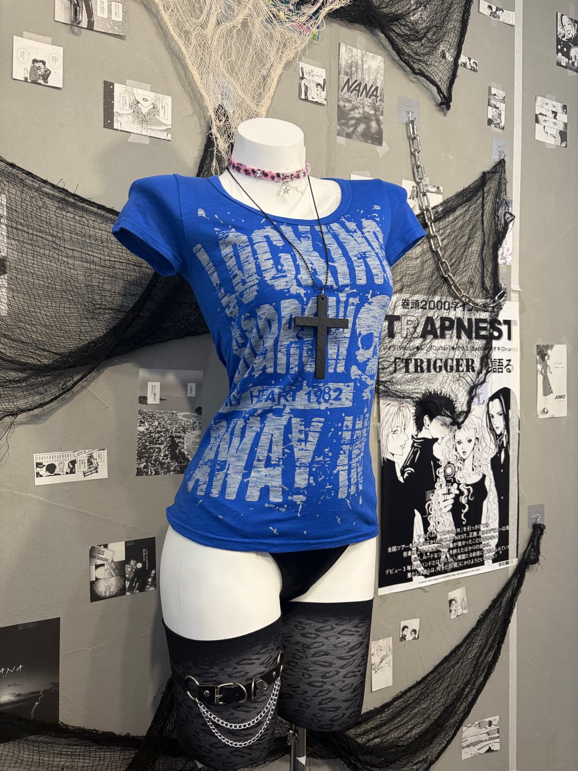 PUNK skull cross halfsleeve 상품이미지6