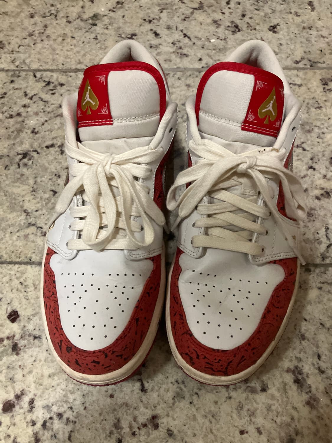 나이키 에어 조던 1 로우 카드 패턴 상품이미지3