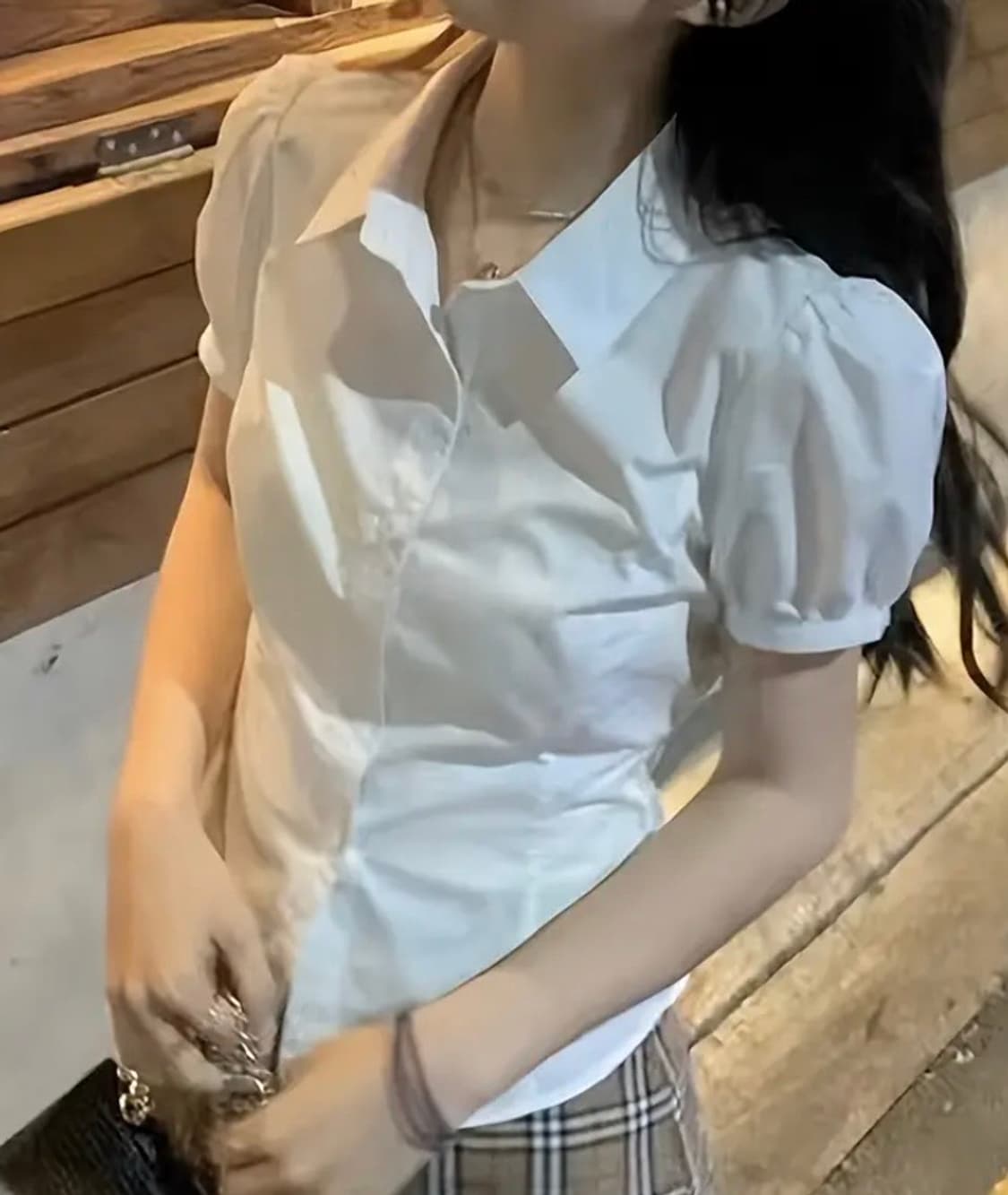 (새상품) 리본 포인트 엔젤 블라우스 상품이미지2