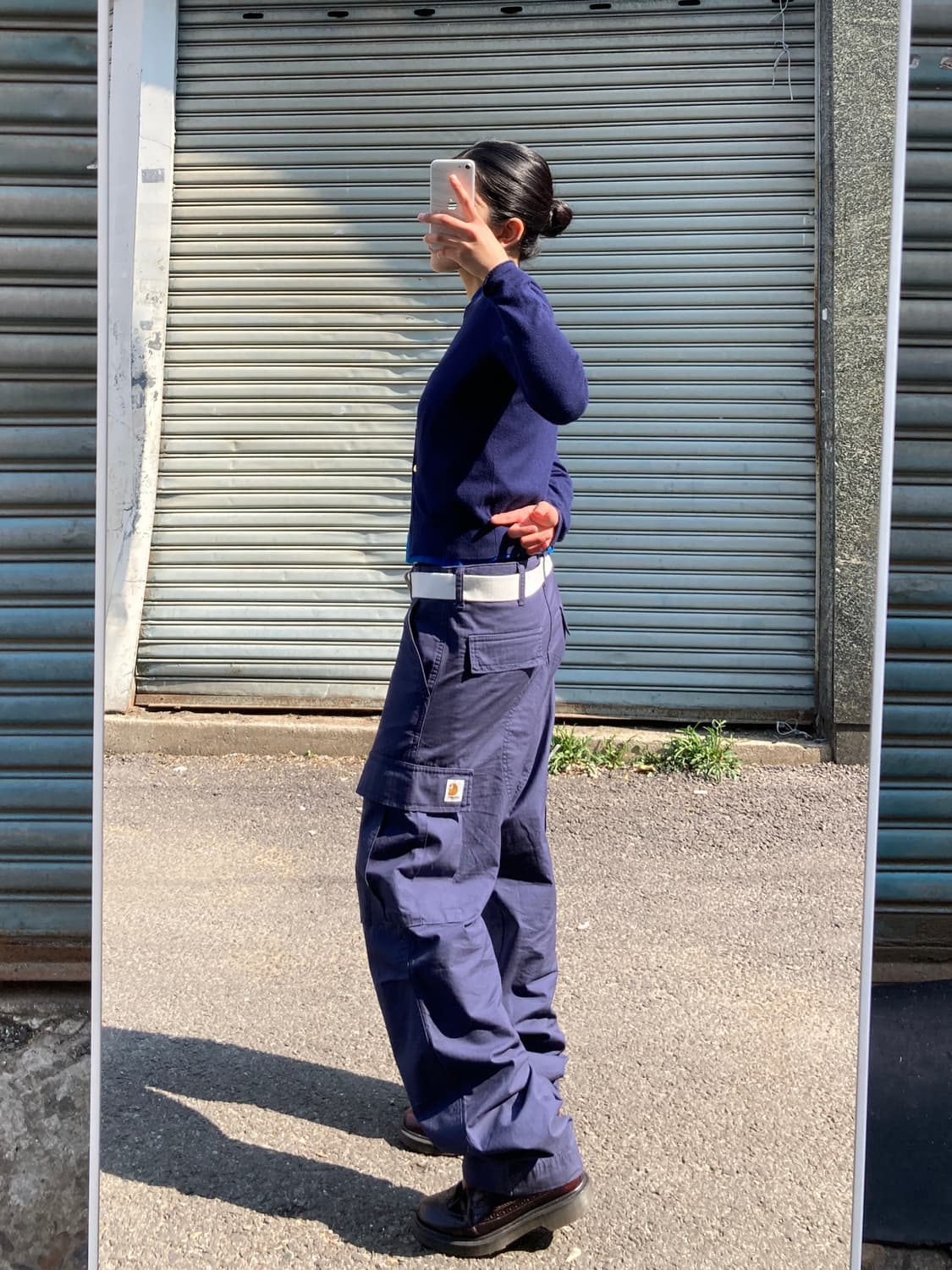 Carhartt 블루 워크 팬츠 상품이미지4