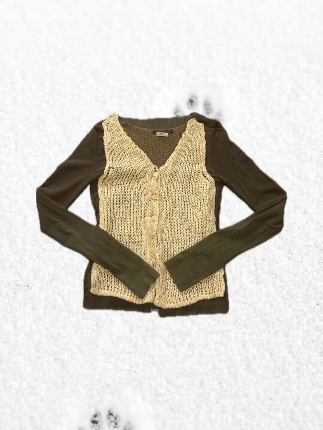 Brown knite cardigan 상품이미지1
