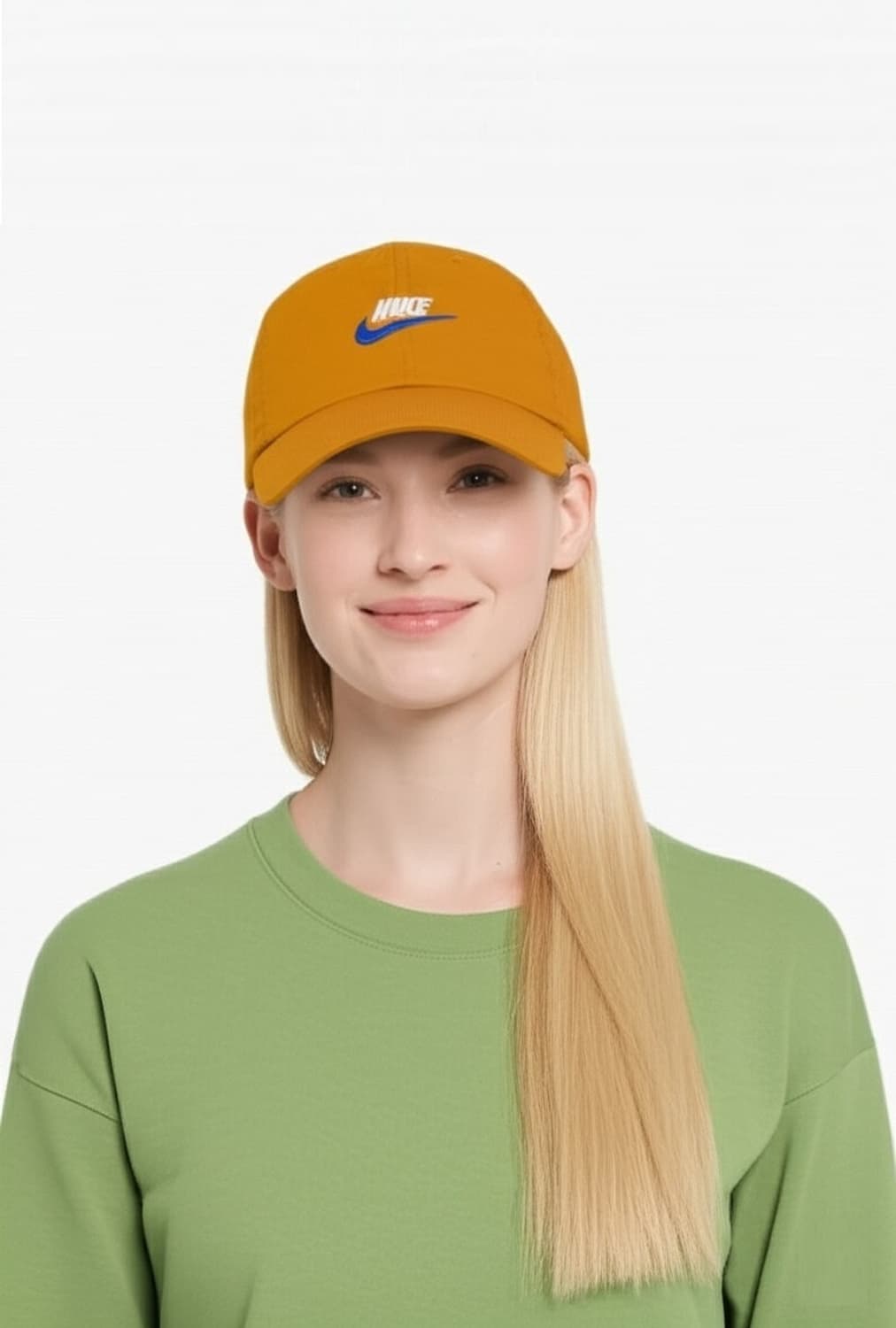 NIKE 나이키 헤리티지86 퓨추라 머스타드/블루 남녀공용 볼캡 모자 헬 상품이미지7