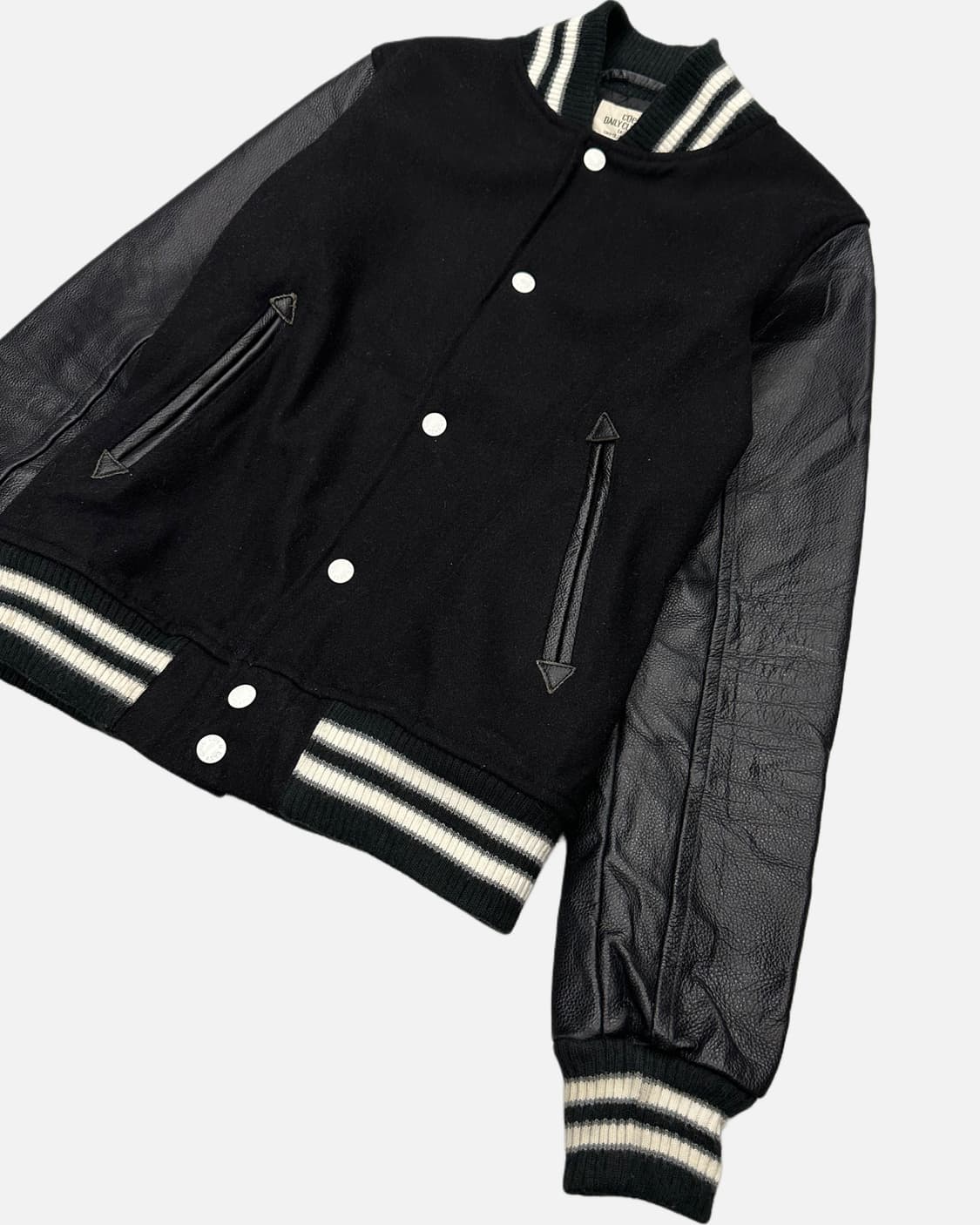 COEN wool leather vasity jacket 상품이미지3