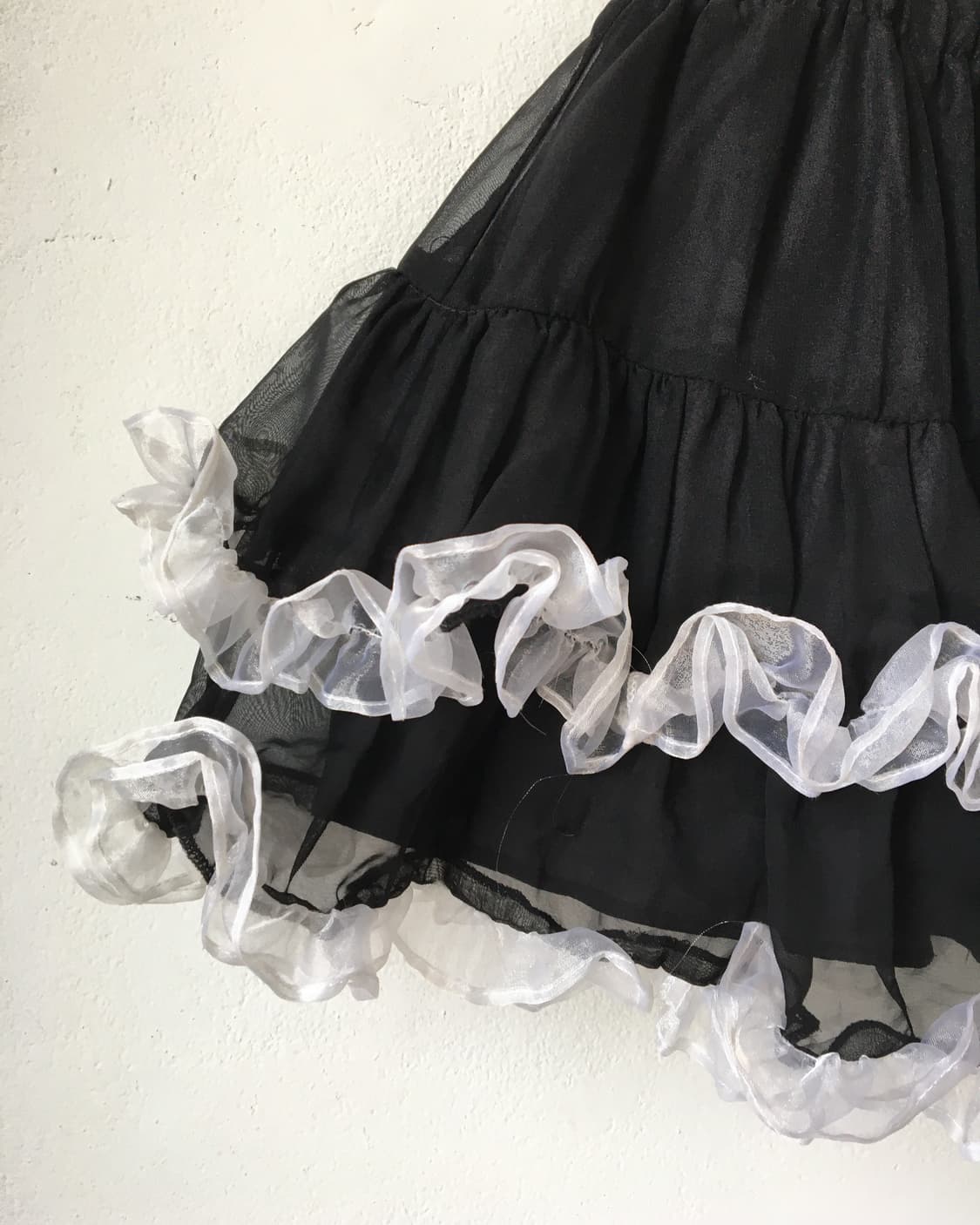 Frill trimming layer mini skirt 상품이미지3