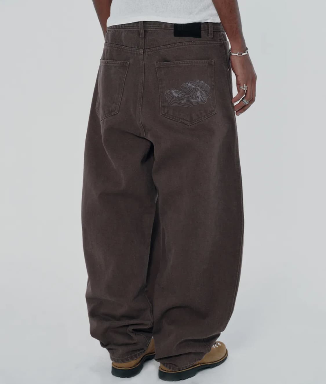 CONTOUR POCKET DENIM [BROWN] 상품이미지2