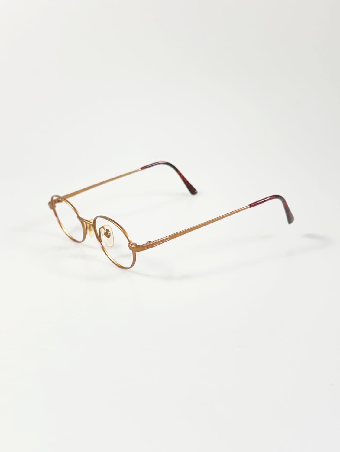 90s BARHOMAN 브론즈 슬림 오벌 메탈 프레임 빈티지 안경 상품이미지3