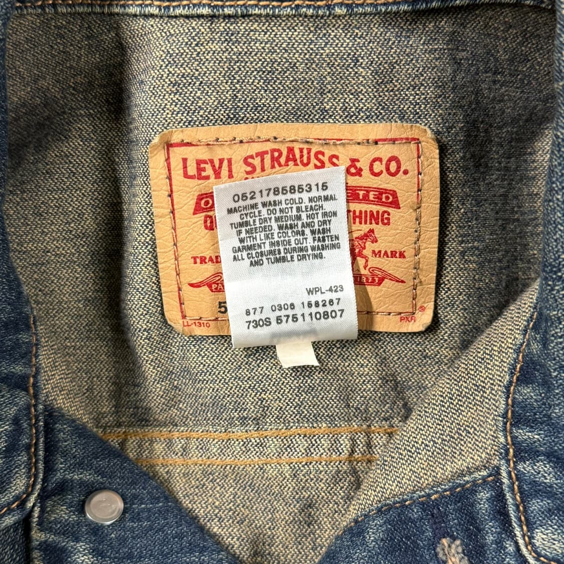 [L] 리바이스 57511 디스트로이드 데님 트러커 청자켓 상품이미지6