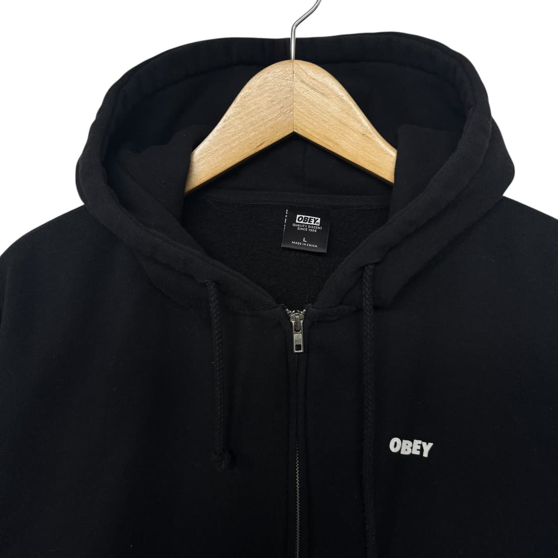 오베이 사이드라인 페이스로고 후드집업 상품이미지2