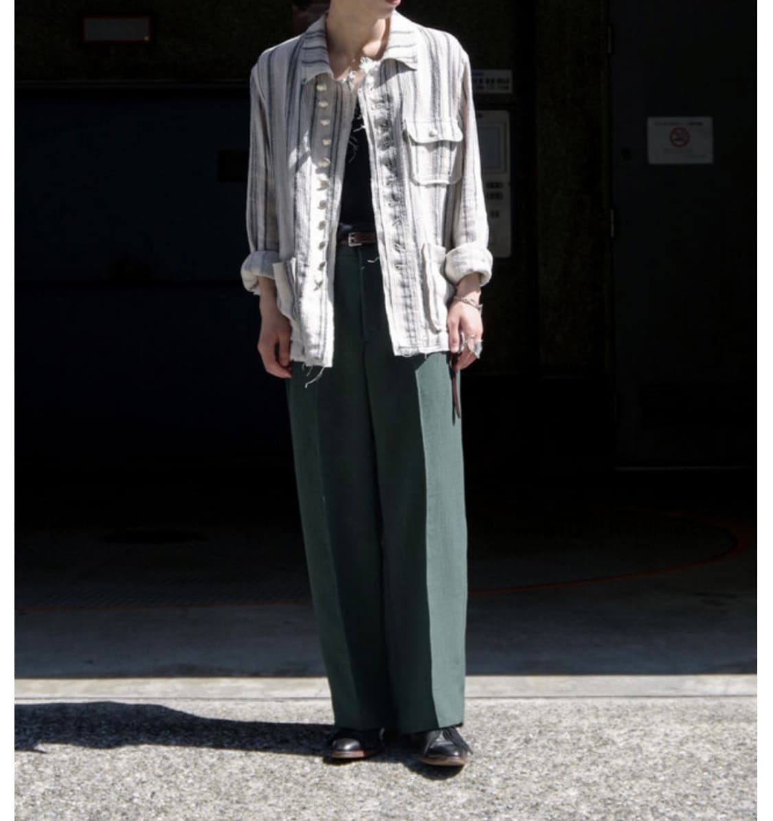 레 린넨 커버올 자켓 L 상품이미지3