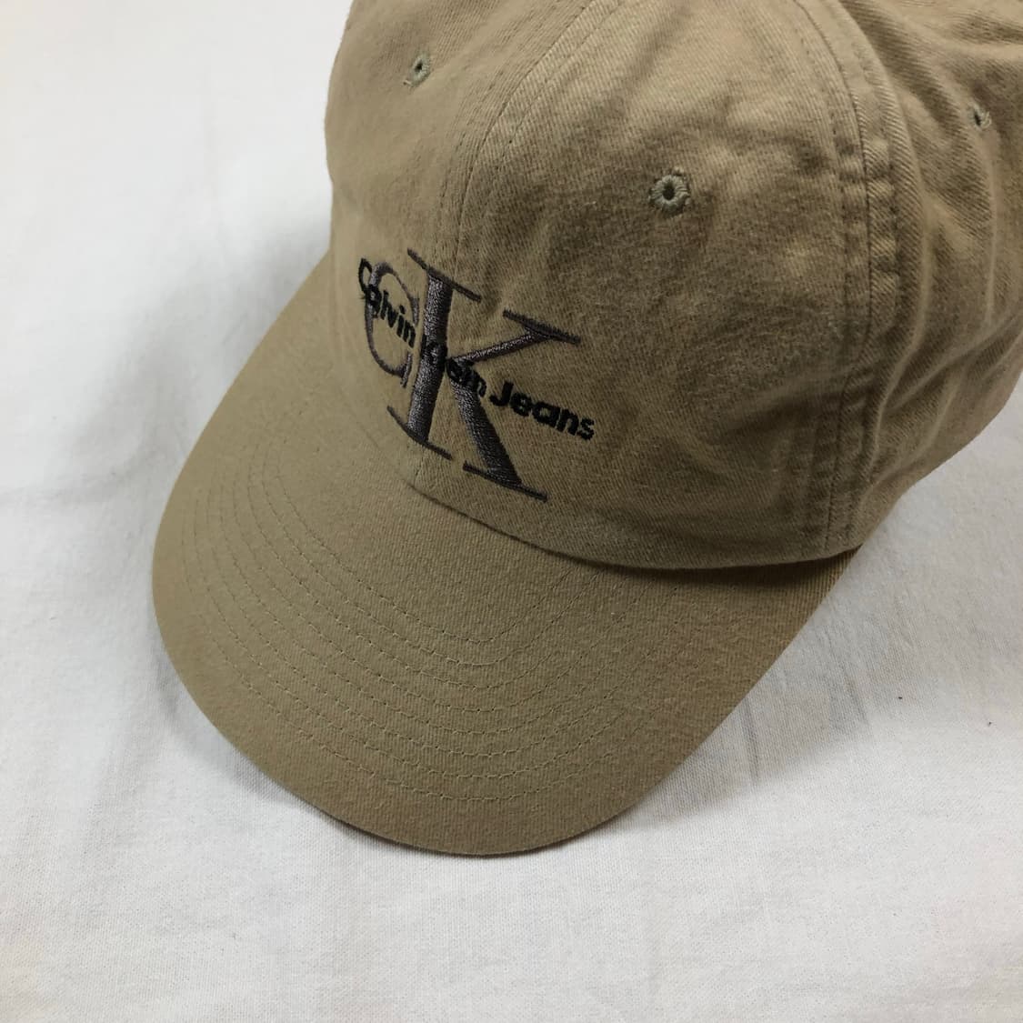 90s 캘빈클라인 ck 로고 스냅 캡 모자 상품이미지2