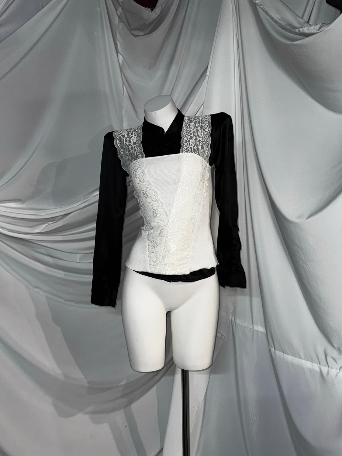 무채색 미와코깔 러블리 프릴 코디세트 상품이미지4