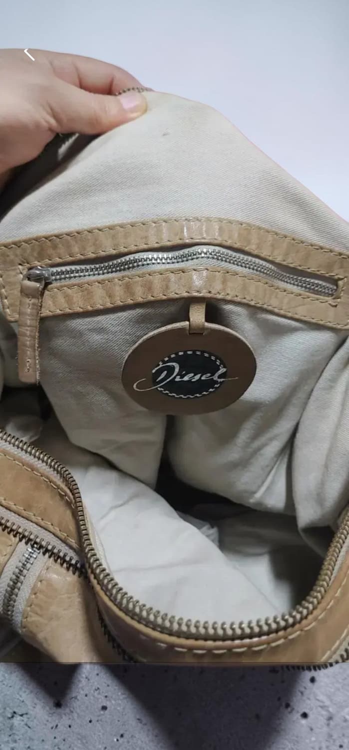 디젤 양가죽 빅숄더백 상품이미지5