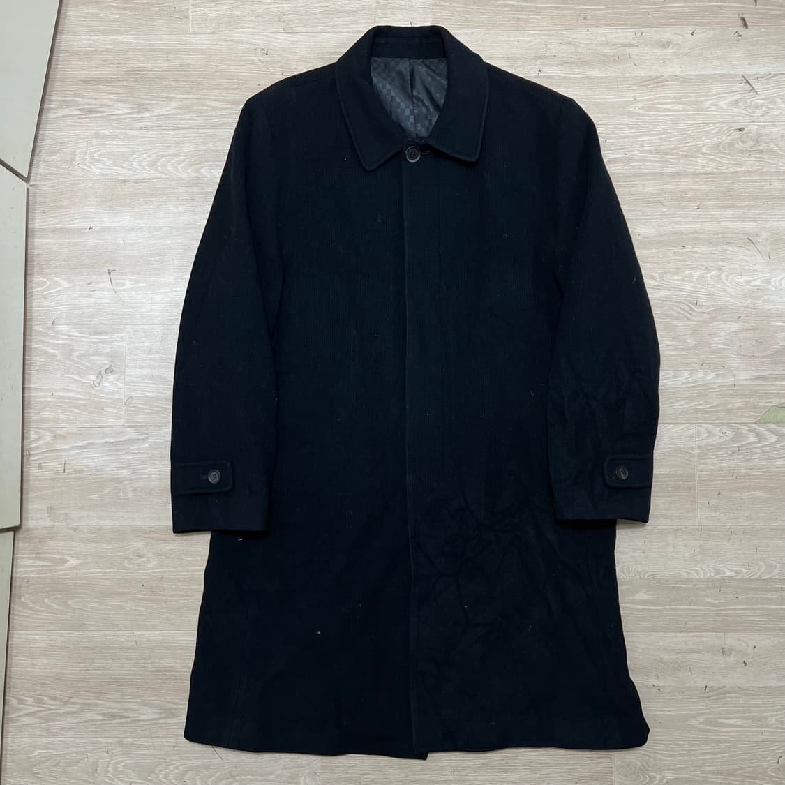 바쏘 옴므 클래식 모직 싱글 발마칸 맥코트 [블랙] L/100 상품이미지1