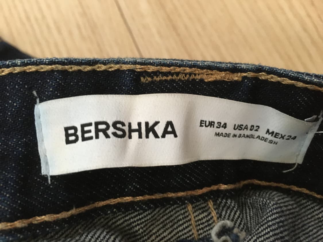 bershka 워싱 카팬터 와이드핏 청바지 상품이미지3