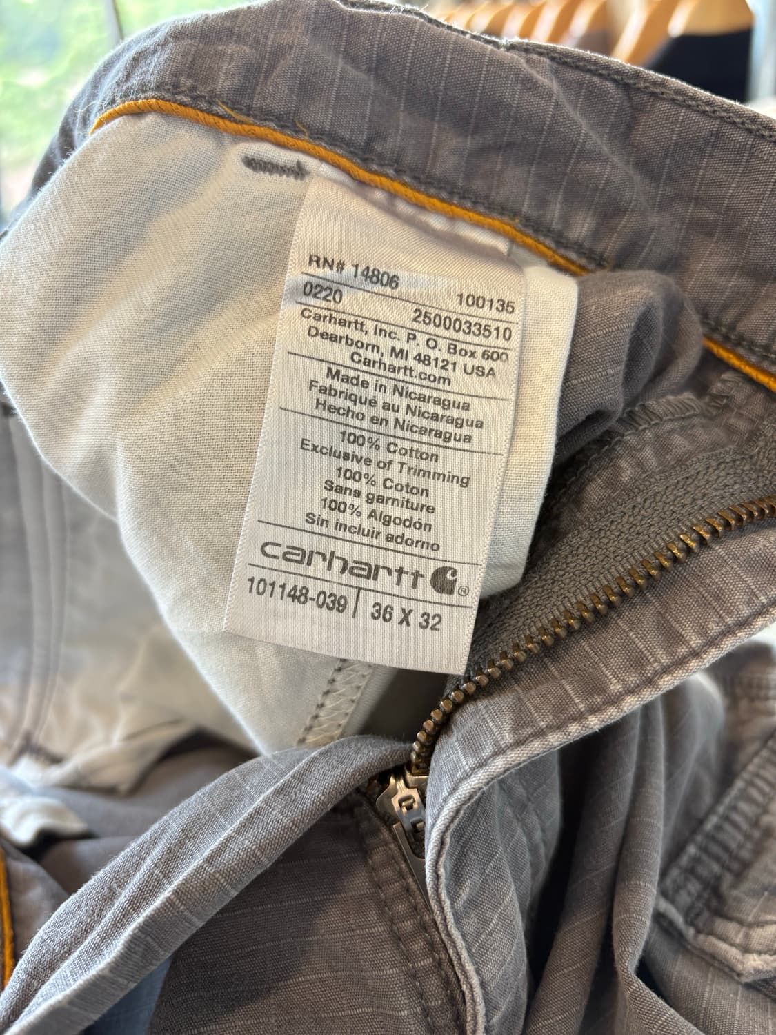 칼하트 carhartt 빈티지 그레이 카고팬츠 상품이미지6