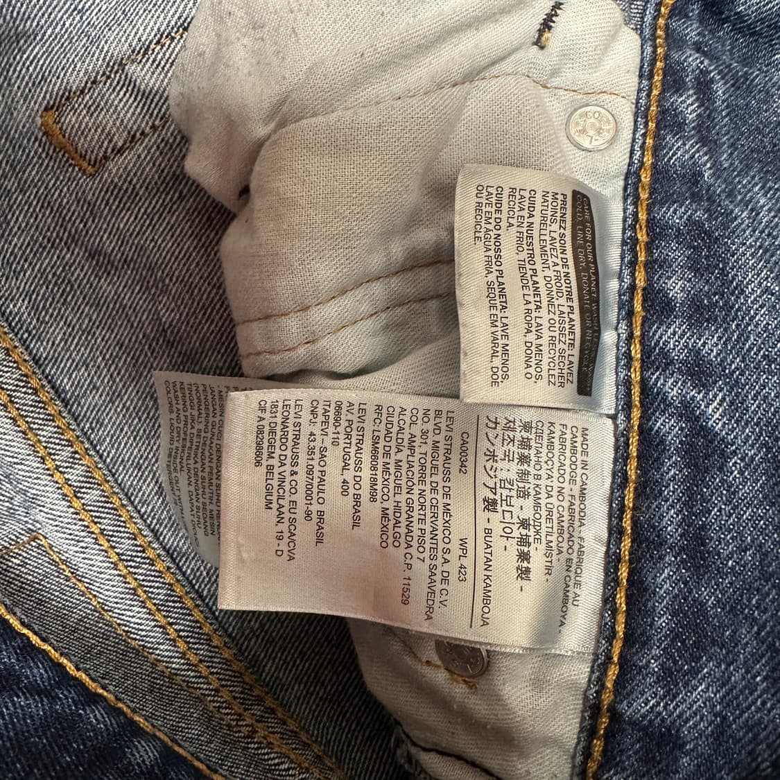 리바이스 505 오리지널 레귤러핏 W32x L32 상품이미지6