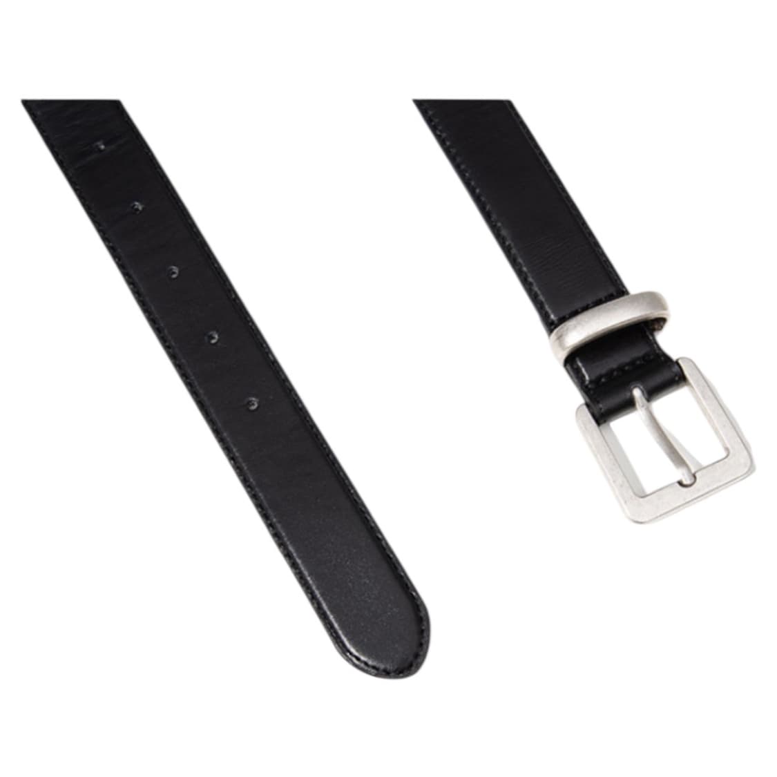 [무배/실물O] 할렌 스퀘어 빈티지 실버버클 소가죽 벨트 블랙 상품이미지5