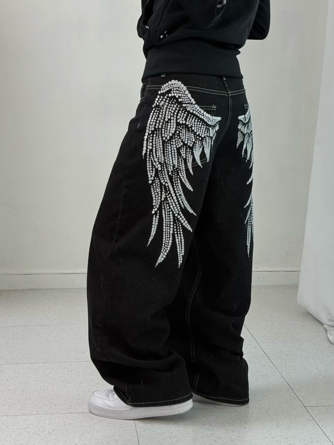 빈티지 y2k 플라잉 데님팬츠 상품이미지2