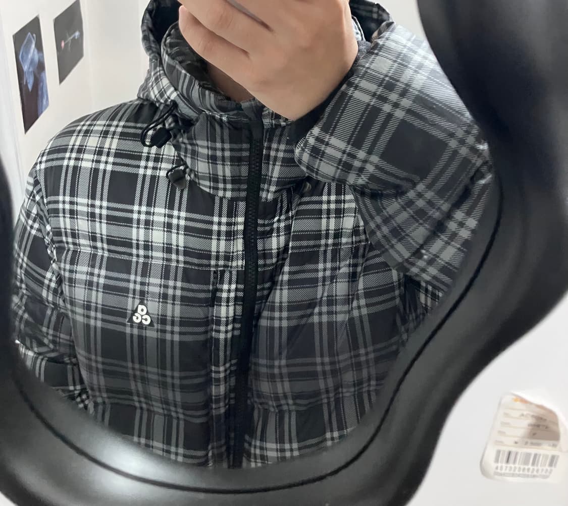 ACG 체크 패디드 다운자켓 상품이미지1