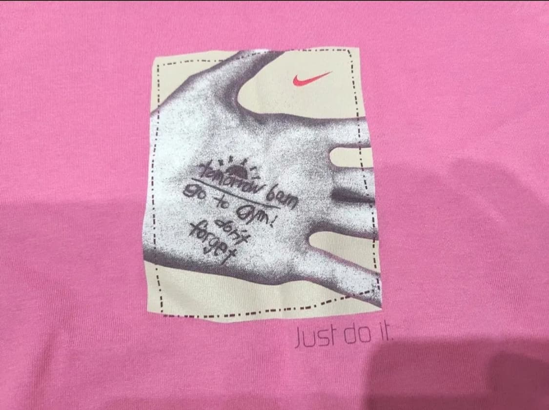 나이키 핑크 반팔 티셔츠 상품이미지1