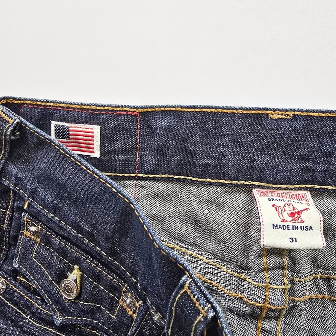 트루릴리전 청바지 일자 데님 사이즈33 R4123 상품이미지5