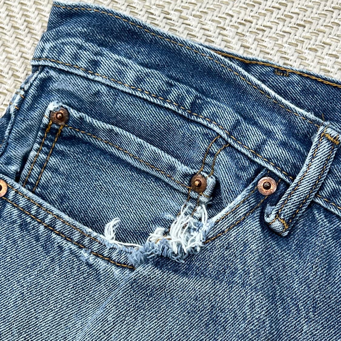 리바이스 505 블랭크탭 데님팬츠 r3126 상품이미지5