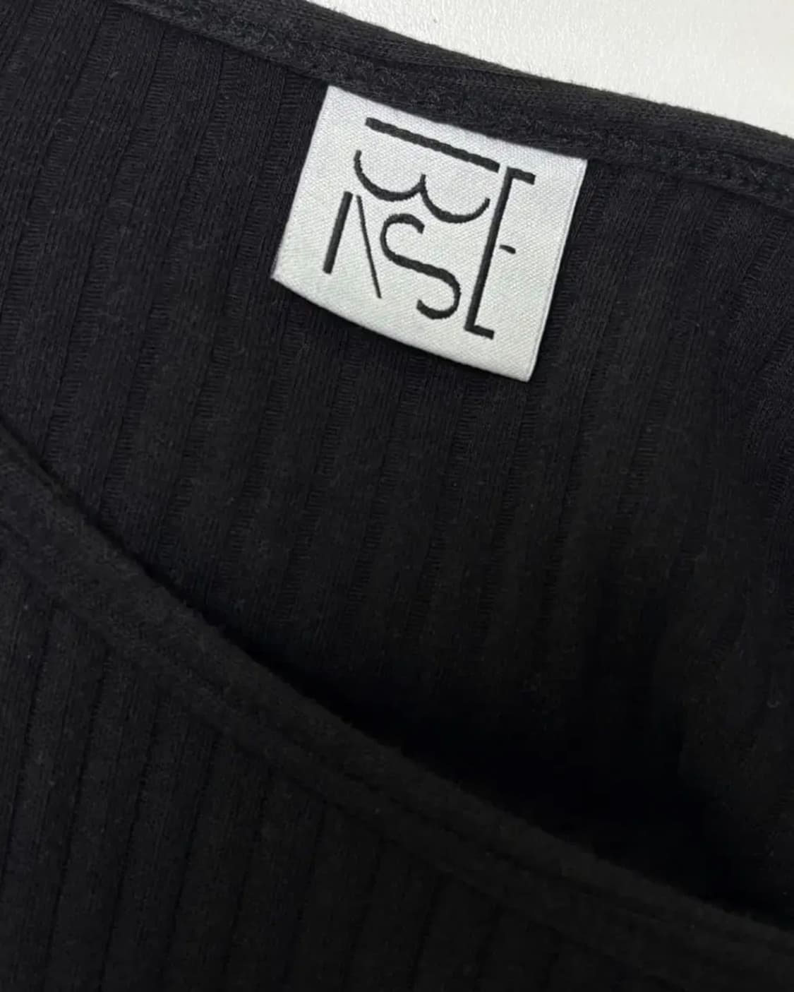 베이스레인지 Baserange Clair Dress  Black/S 상품이미지4