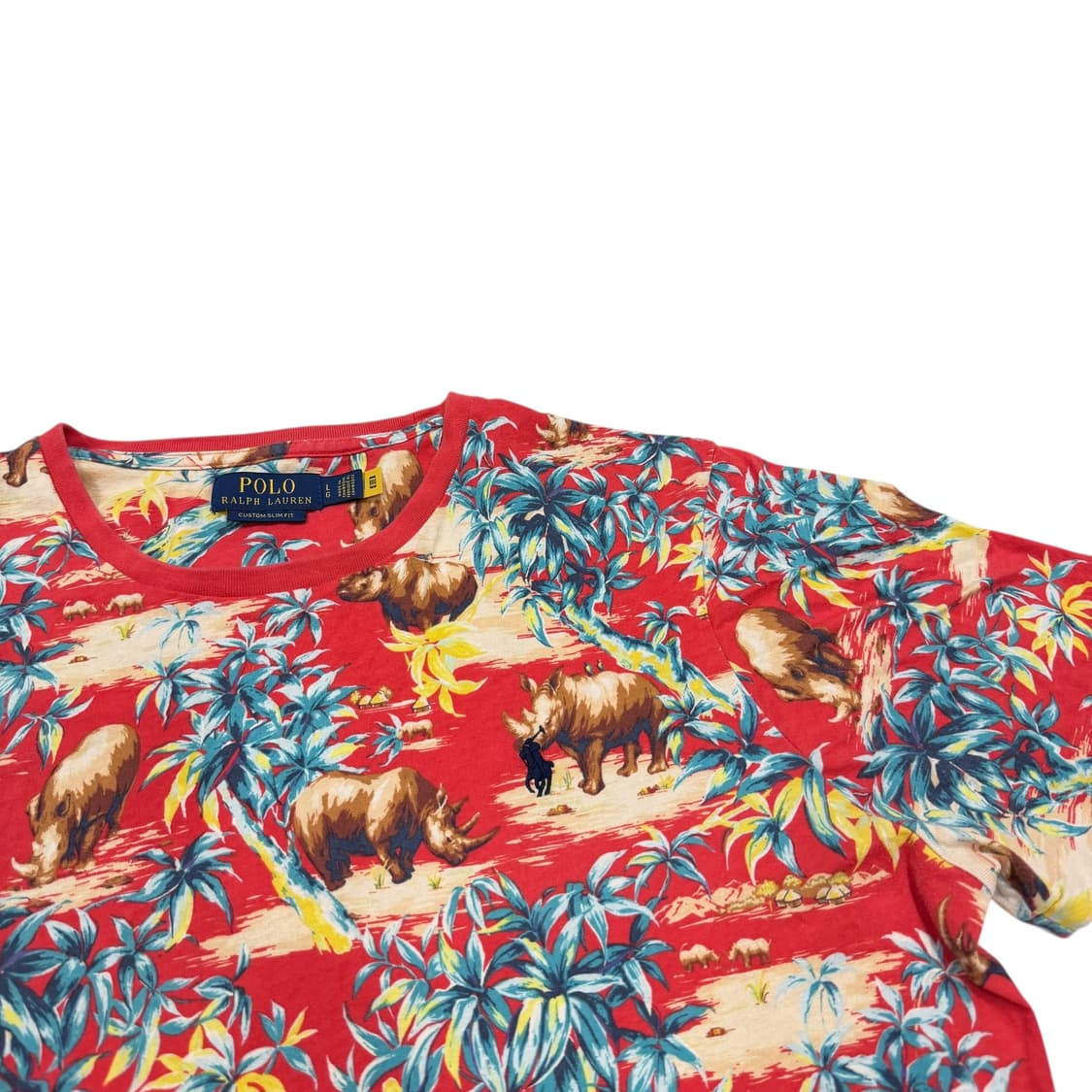 폴로 랄프로렌 QR 패턴 반팔 티셔츠 L 상품이미지2