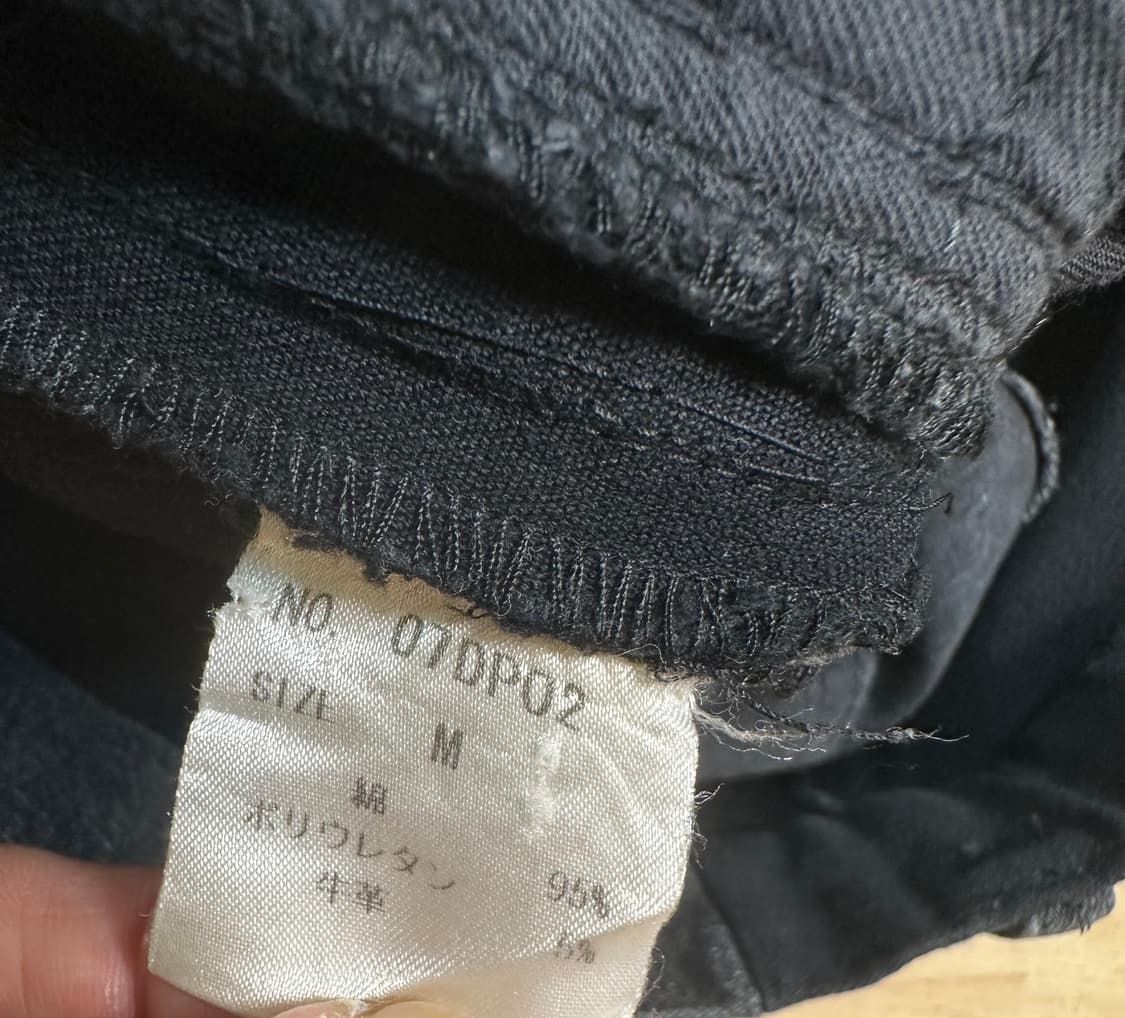 Dirge by bajra 가죽디테일 흑청데님 상품이미지8