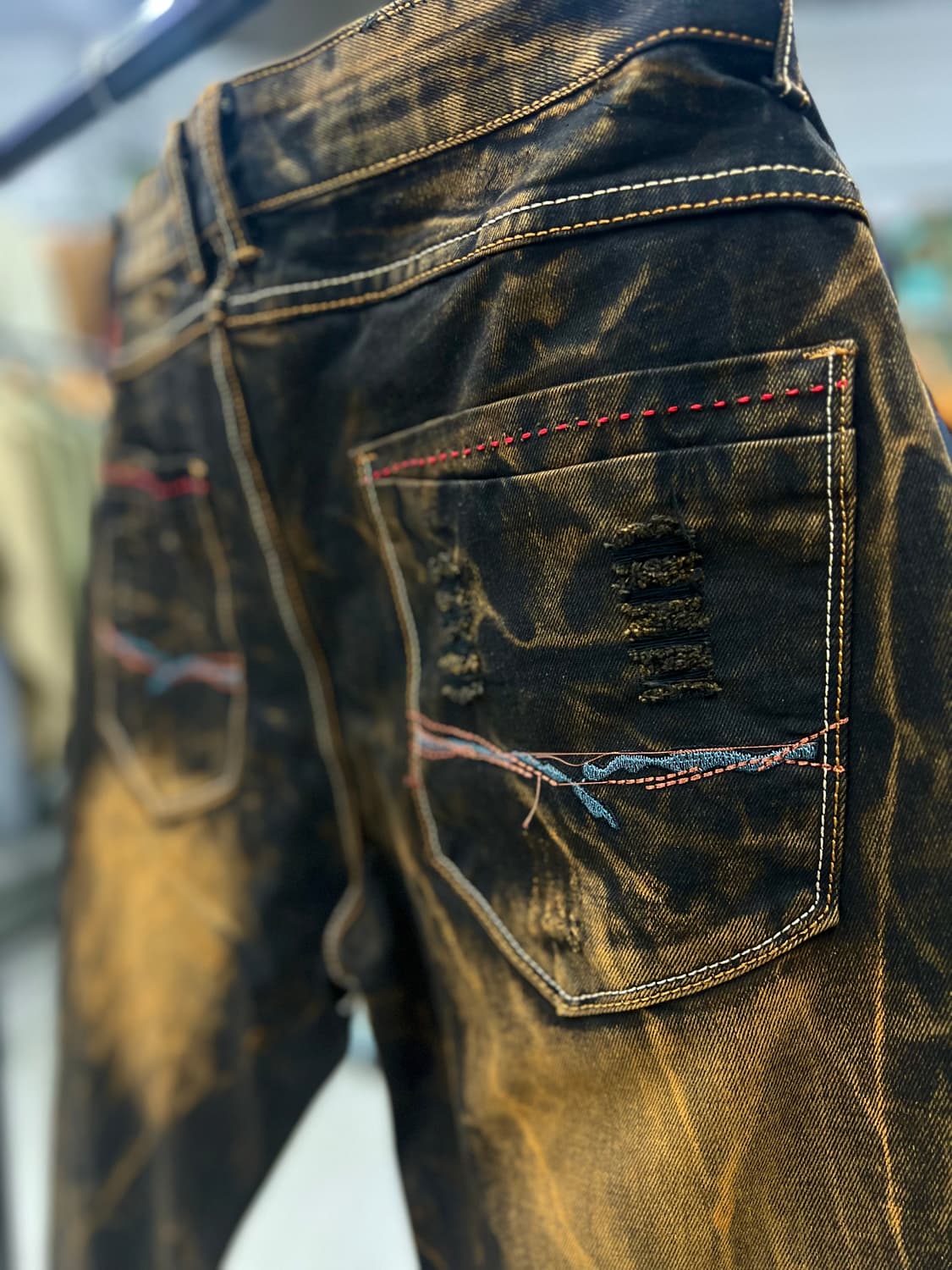 다크블랙 패치워크 데님 36 상품이미지10