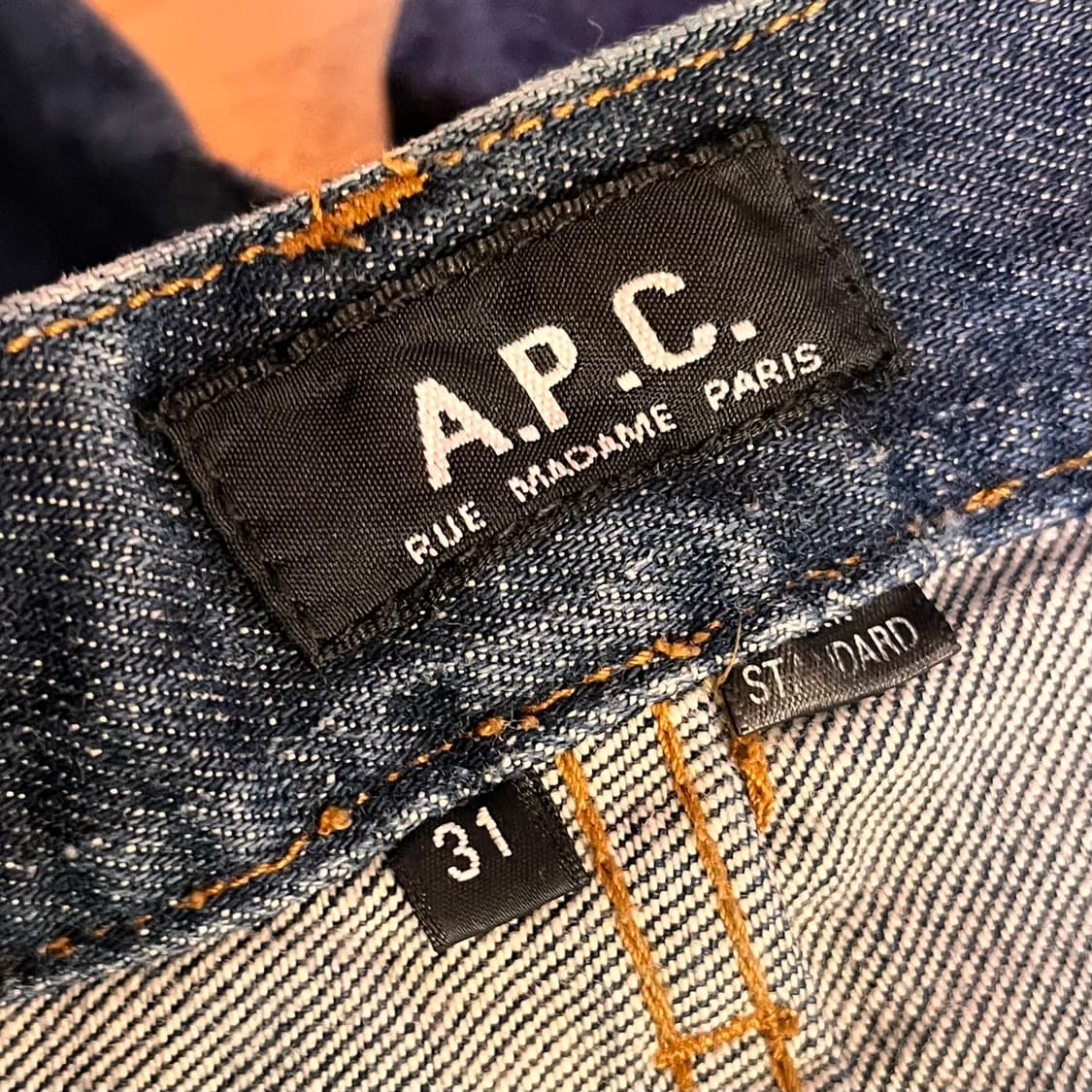 아페쎄 A.P.C. 스탠다드 데님팬츠 W31 상품이미지5