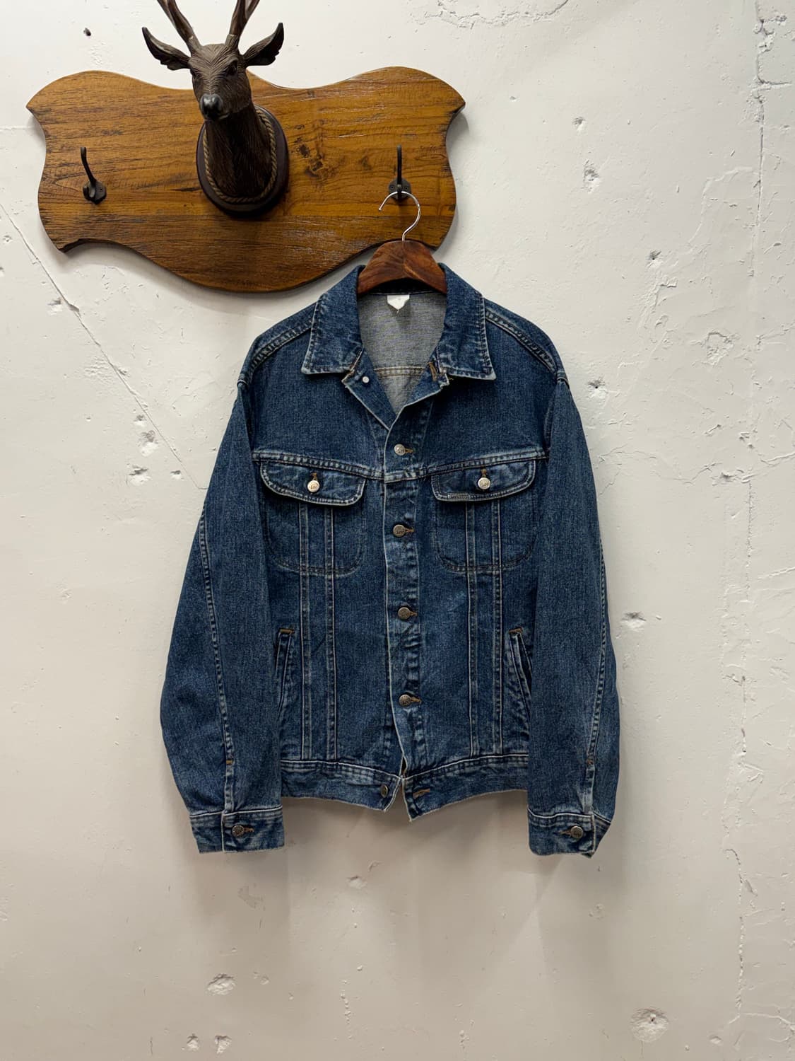 XL) Lee Riveted Denim Trucker Jacket 상품이미지2