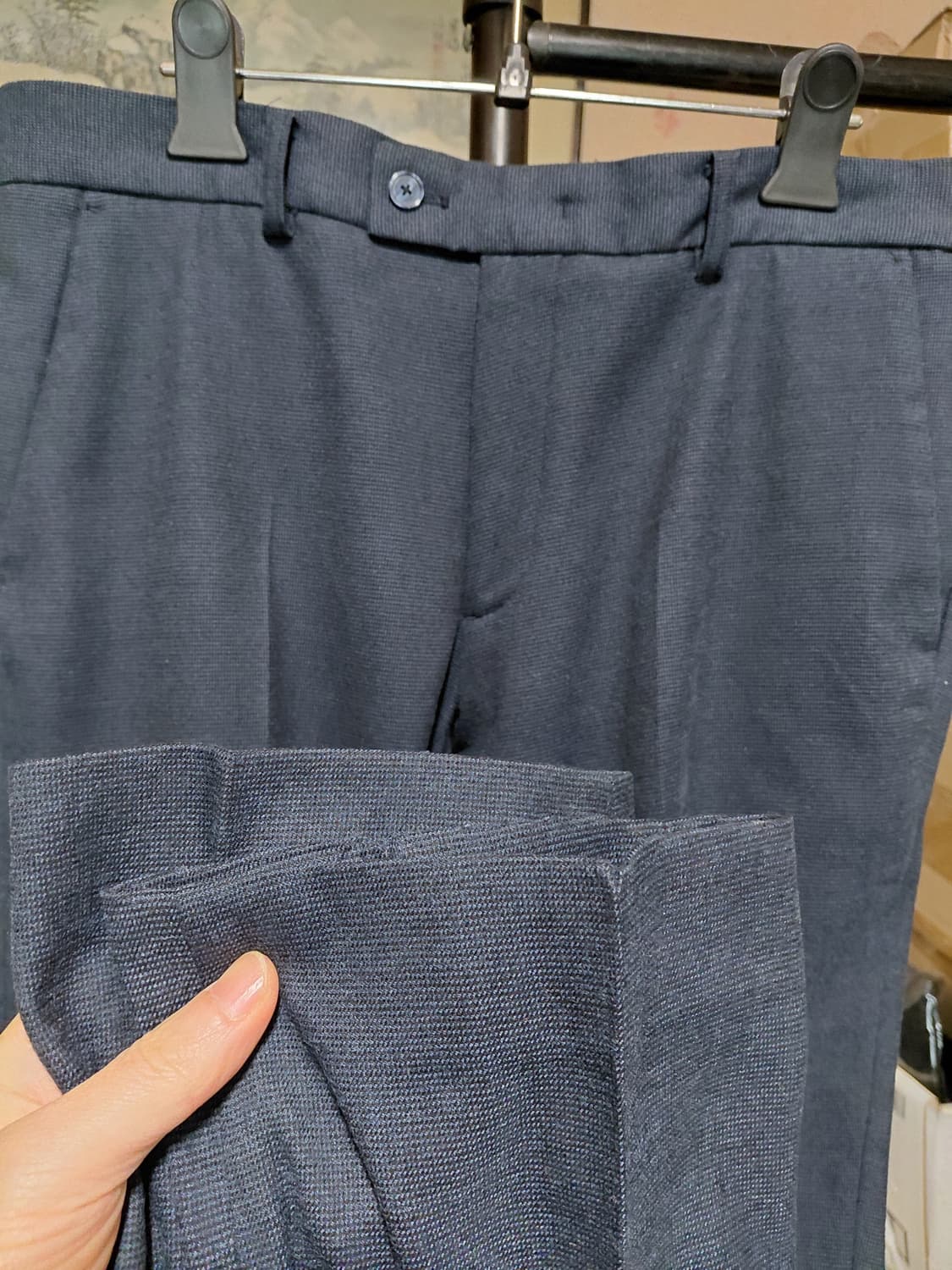 [다니엘크레뮤]프렌치핏 기모 밴딩 슬렉스 32사이즈  상품이미지8