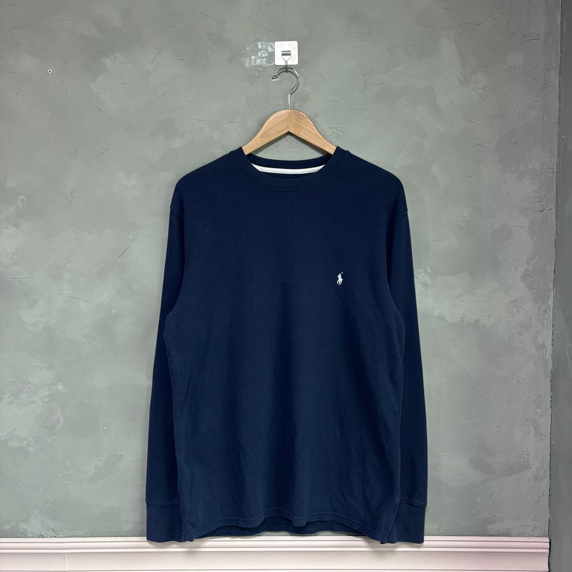 폴로 랄프로렌 와플 롱슬리브 네이비 상품이미지1